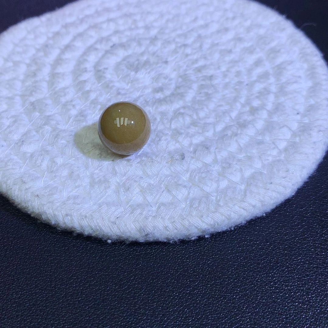 散珠翡翠天然年底啊卡翡翠单珠卡14.1黄翡