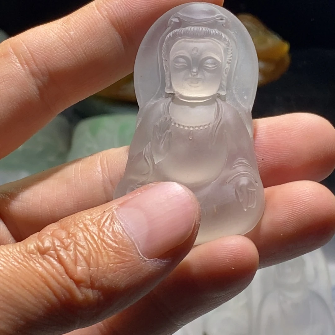 Q***琦定制石英岩玉未镶嵌纯天然俄料纯天然高冰