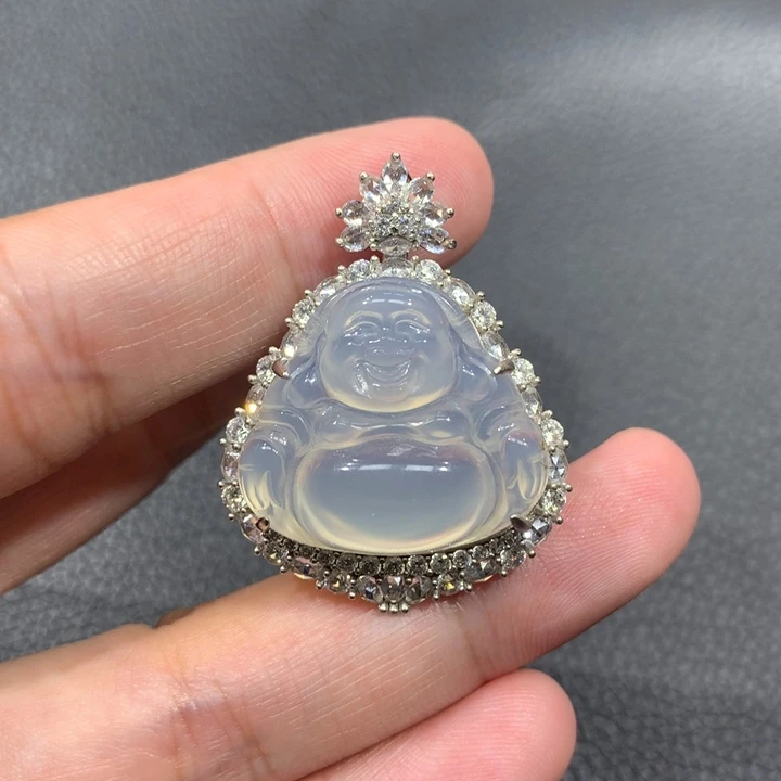 玛瑙/玉髓颈饰银S925镶嵌