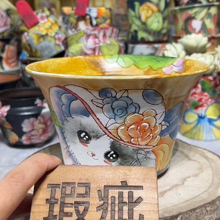 景德镇红陶精品手绘陶瓷