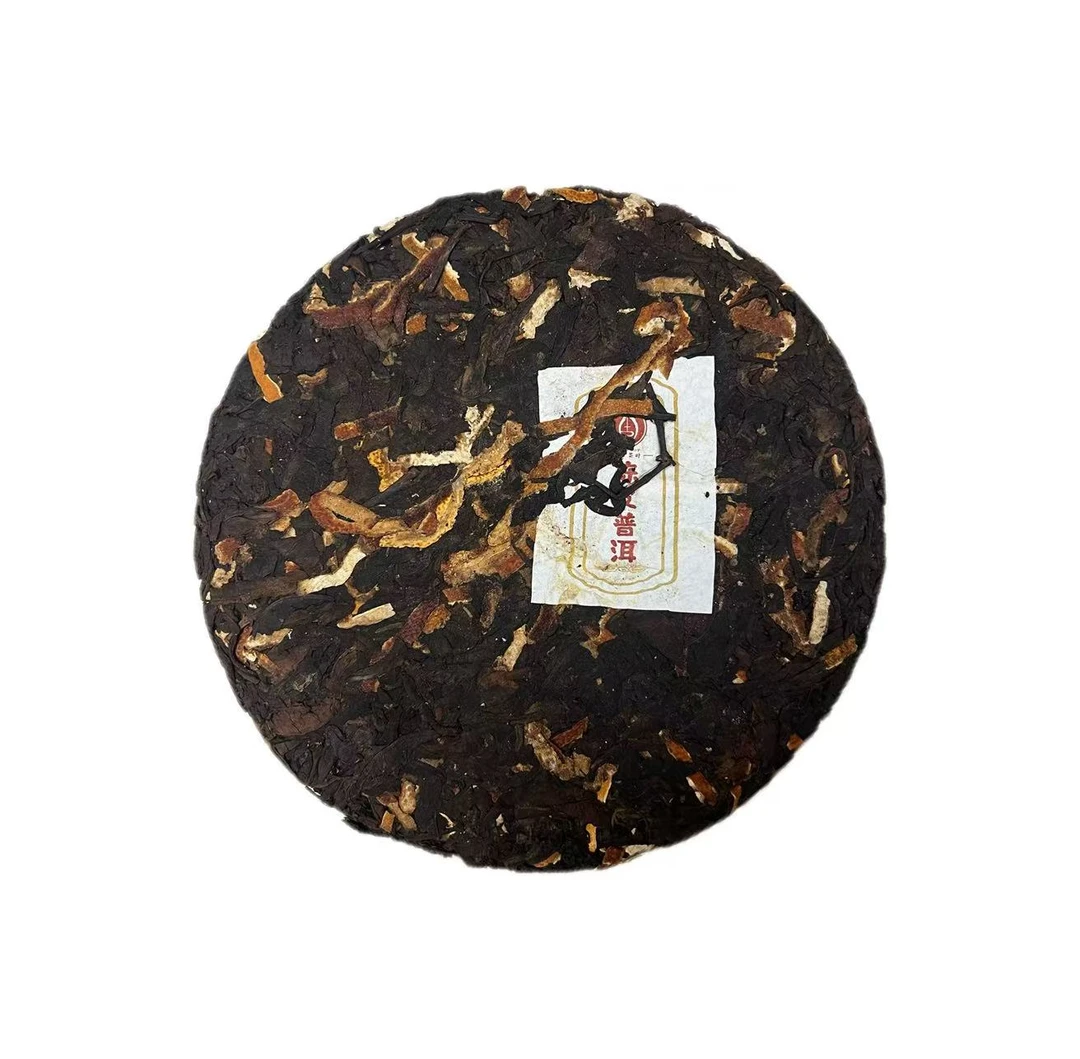 【到手三饼约一公斤】2010年老陈皮普洱茶饼1000克