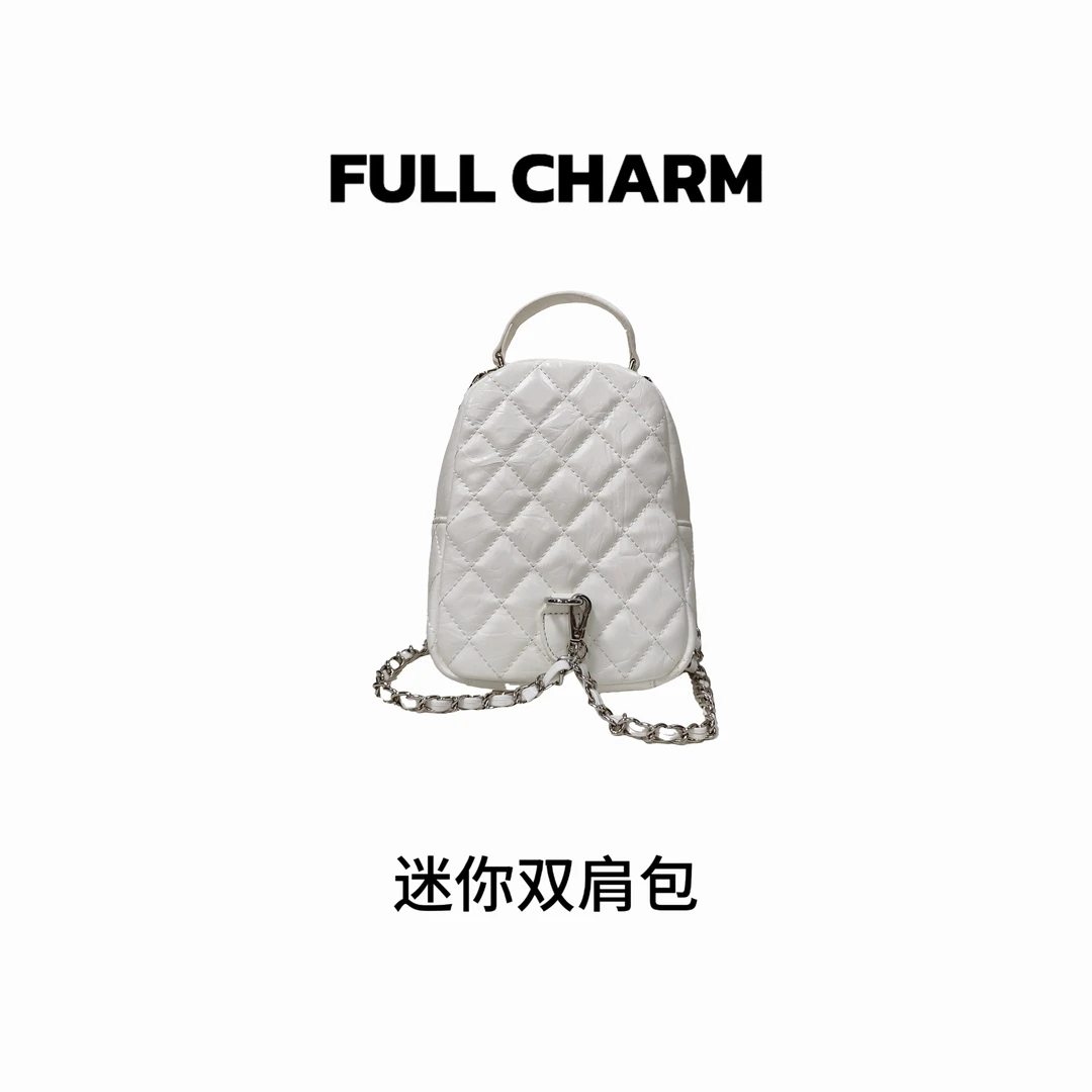 【E719】FULL CHARM-迷你双肩包-百搭手提单肩斜挎包大容量通勤女包