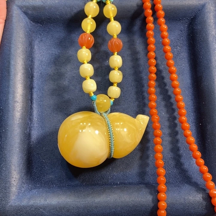 蜜蜡颈饰未镶嵌蜜蜡