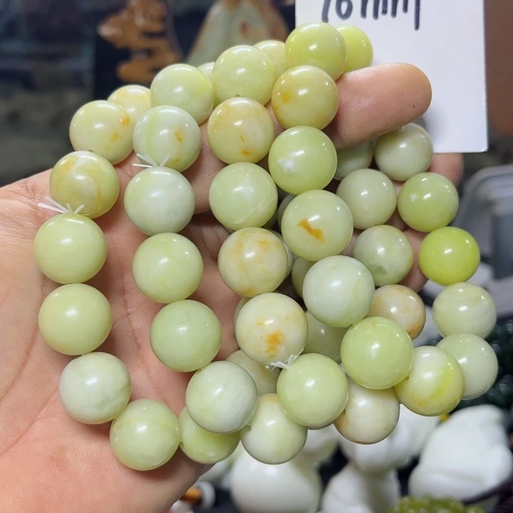 蛇纹石玉手串未镶嵌