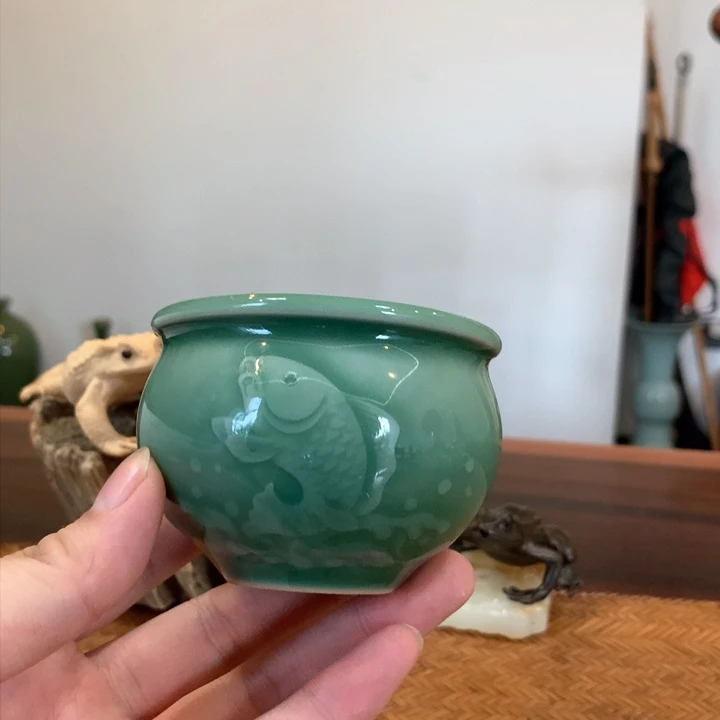 摆件龙泉青瓷茶具