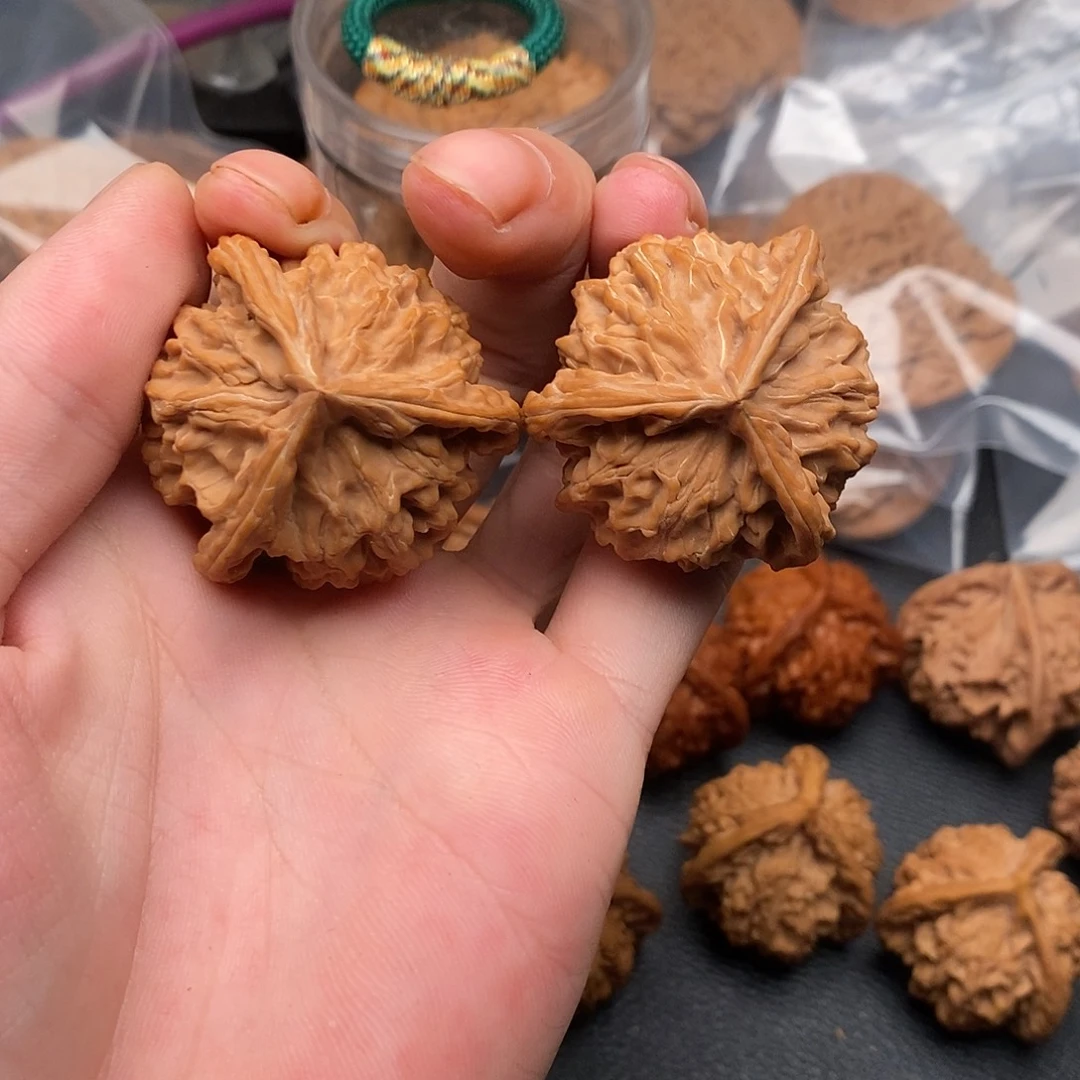 对***对吊坠文玩核桃40球奔