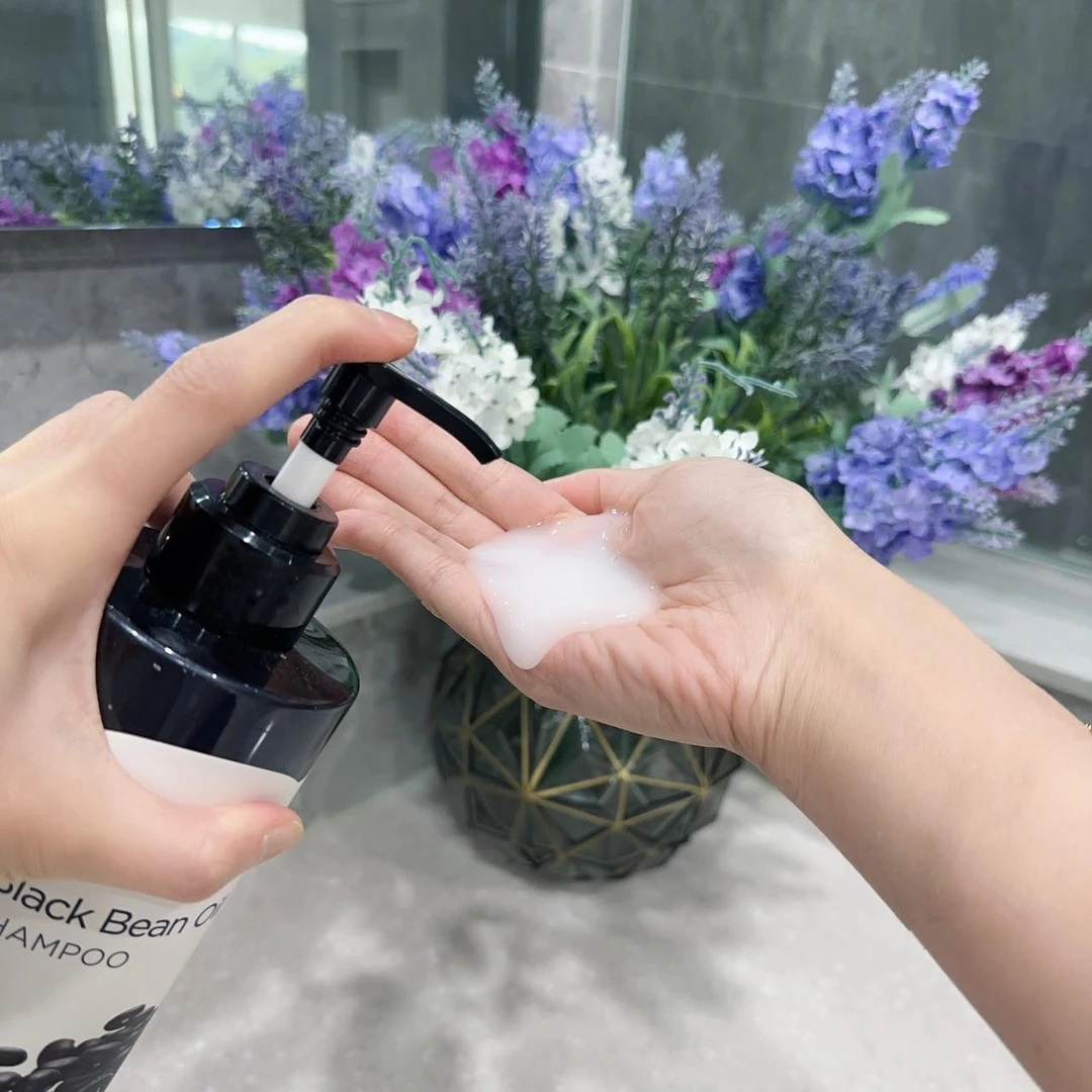 护发洁油一起抓！保护头发不离家出走！黑豆精油洗发水600ml