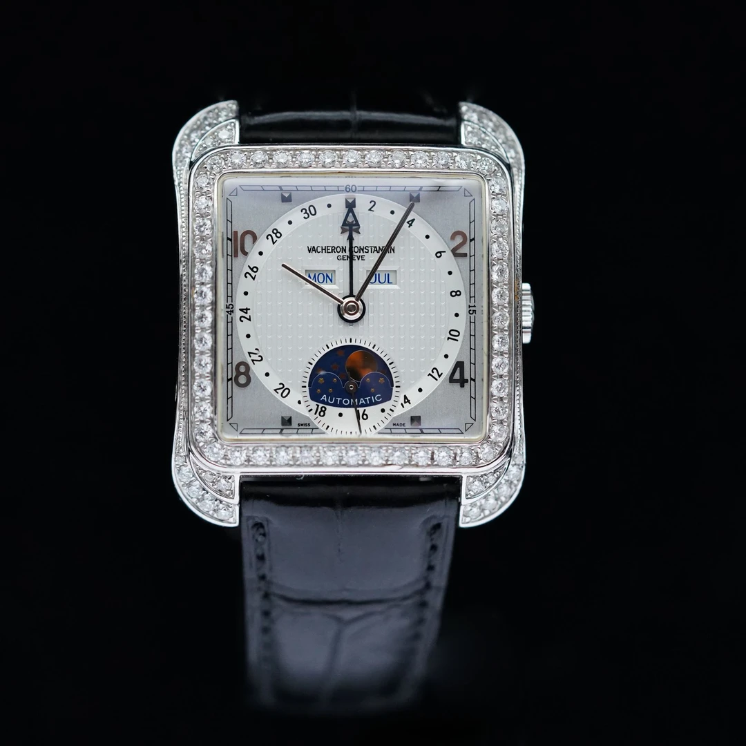 99新 Vacheron Constantin/江诗丹顿 47300/35X43mm/18K白金单表