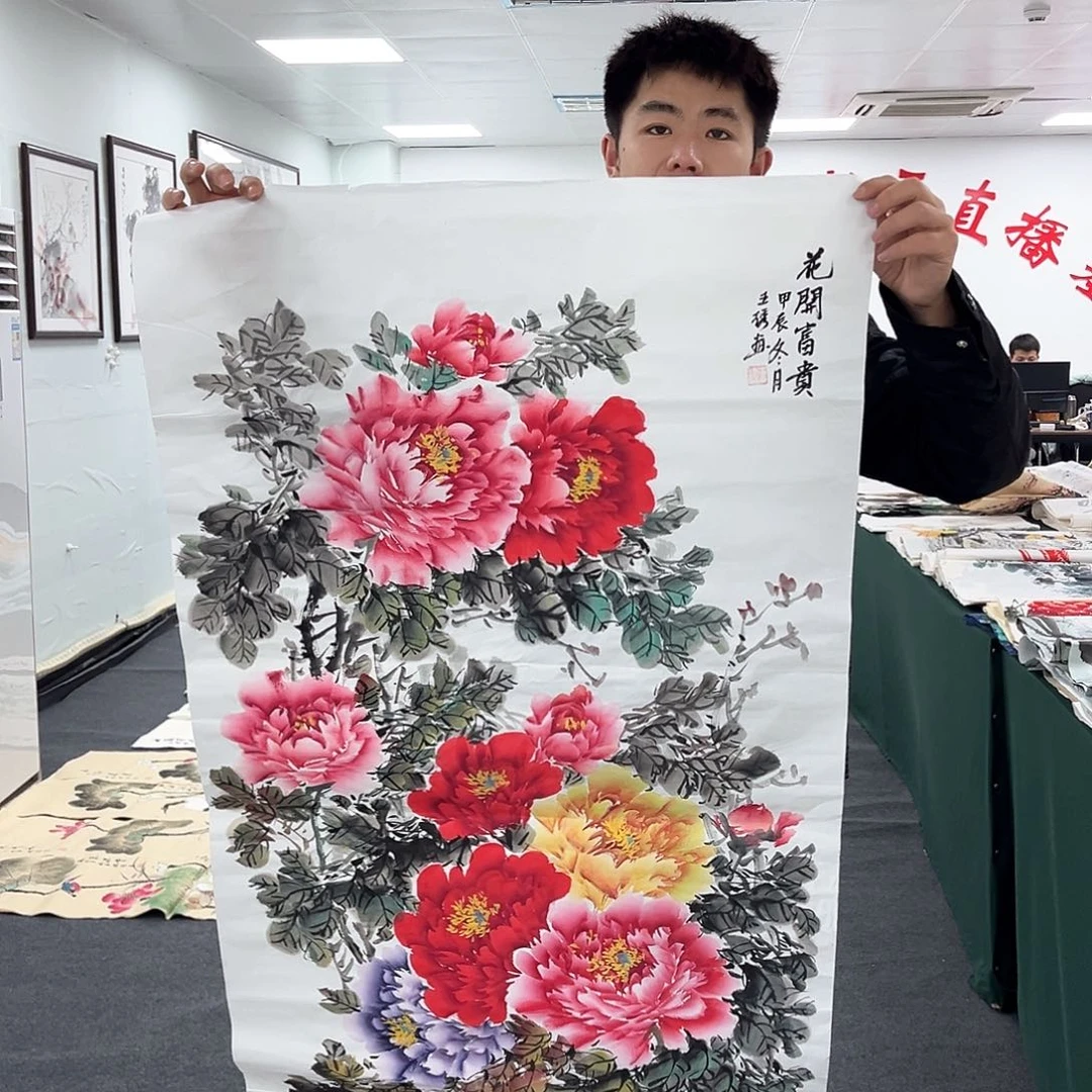 国画国画纯手工作品