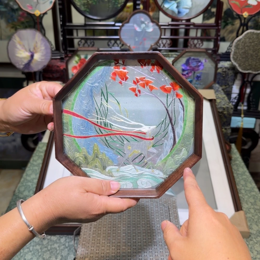 刺绣手工苏绣工艺制作技艺精湛