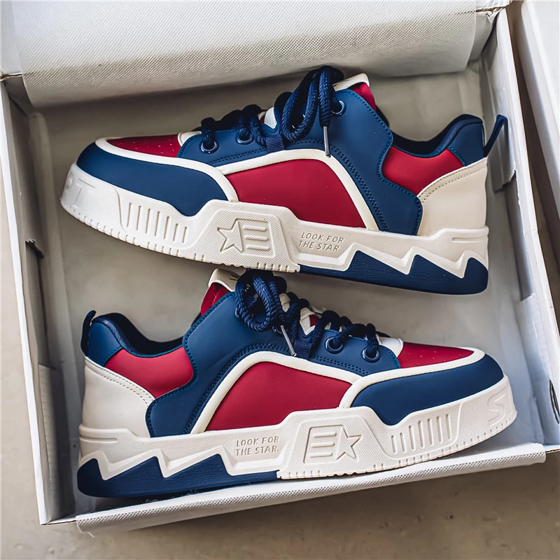 男鞋2025新款高颜值百搭耐磨运动板鞋青少年户外时尚网红潮鞋