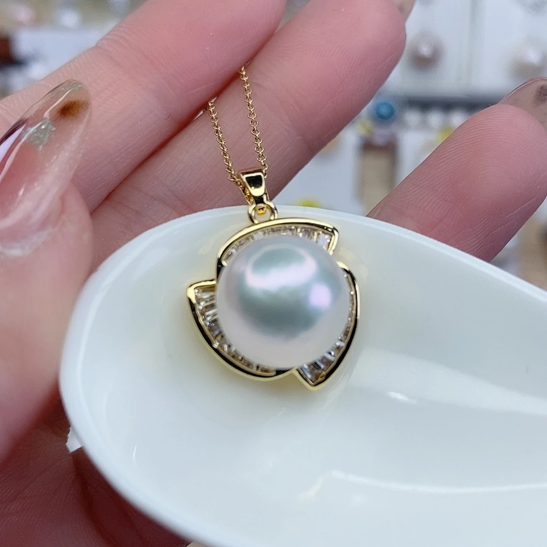合金淡水珍珠颈饰