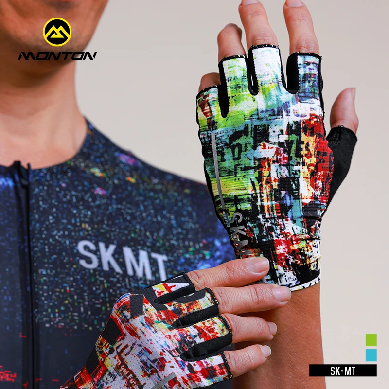 Monton脉腾男女骑行半指手套电影