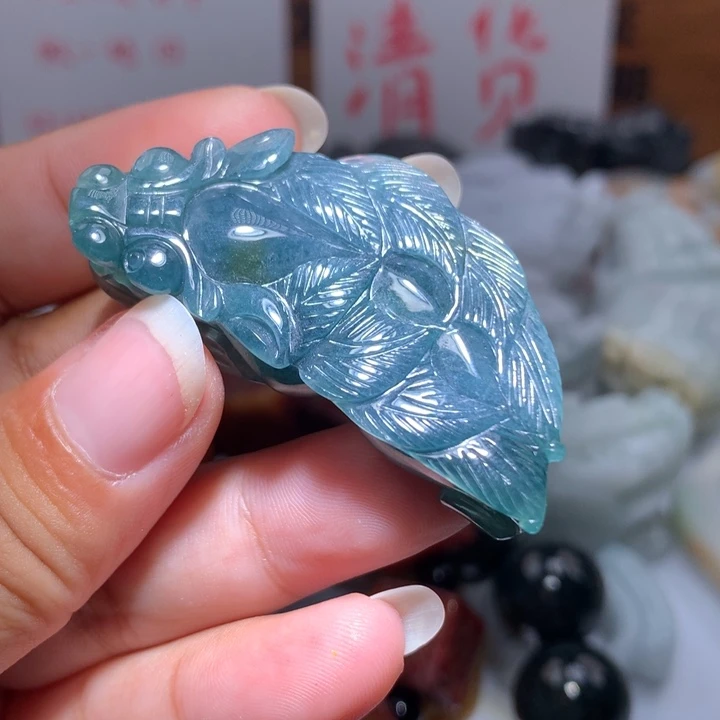 翡翠未镶嵌颈饰保真天然A货翡翠