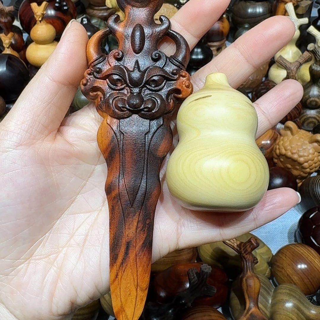 暴***城木黄杨木葫芦➕桃木桃木