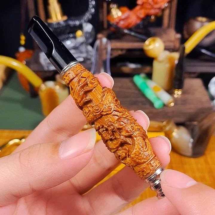 高端定制牛角手工斗