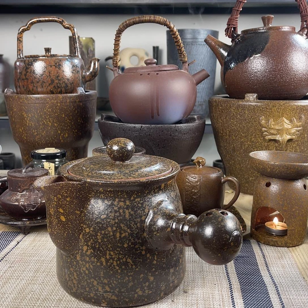 壶紫砂粗陶实用茶壶