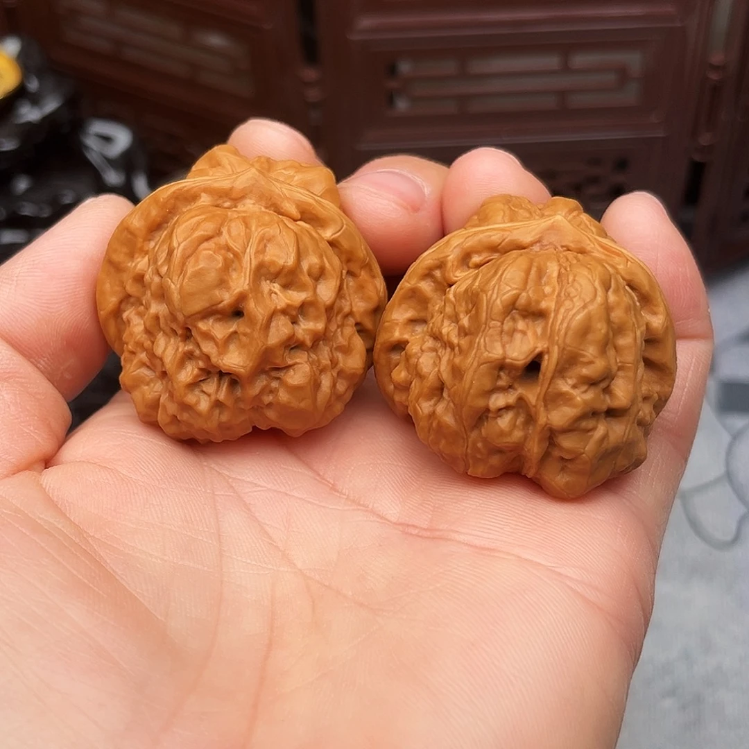 文玩核桃把件41尺蛤蟆头