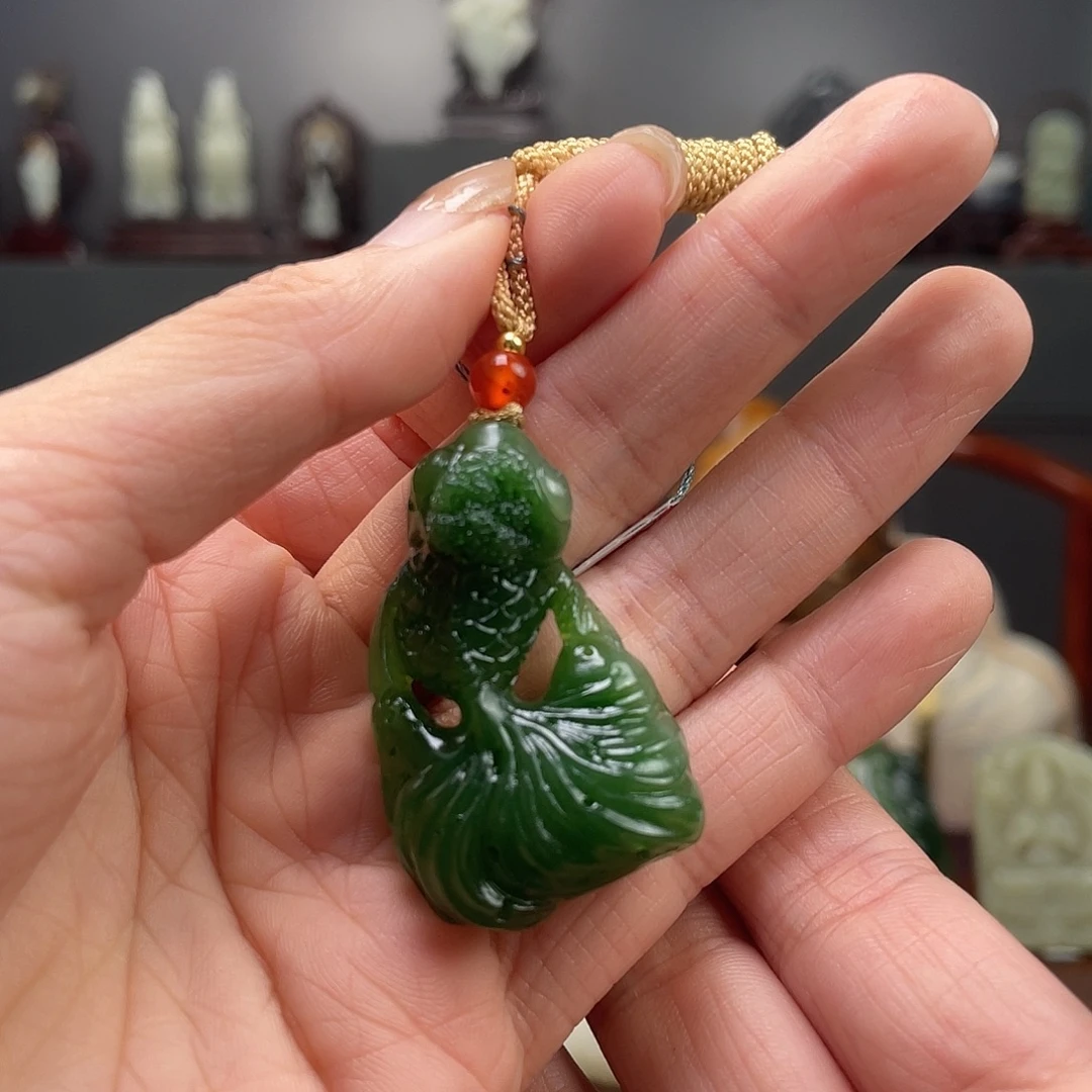 和田玉未镶嵌挂件