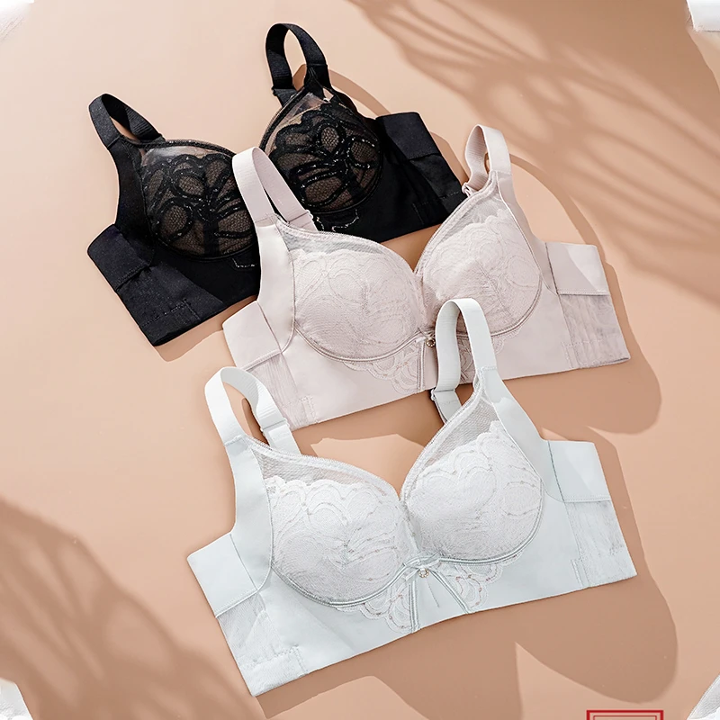 爱戴新品院线高端内衣女D6t08聚拢收副乳调理型无钢圈舒适文胸罩