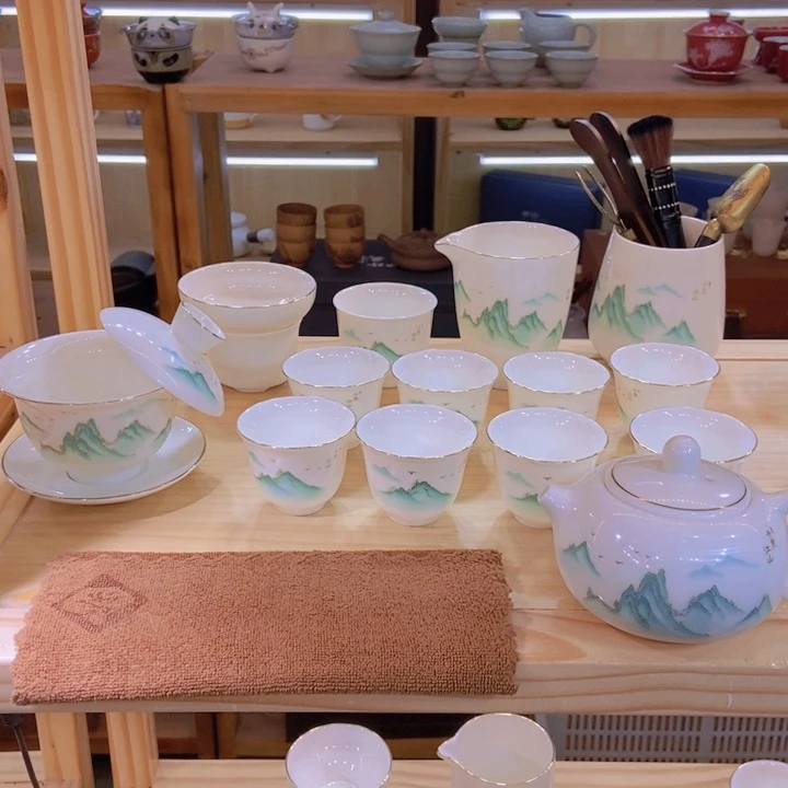 毕业套装茶壶盖碗全家福