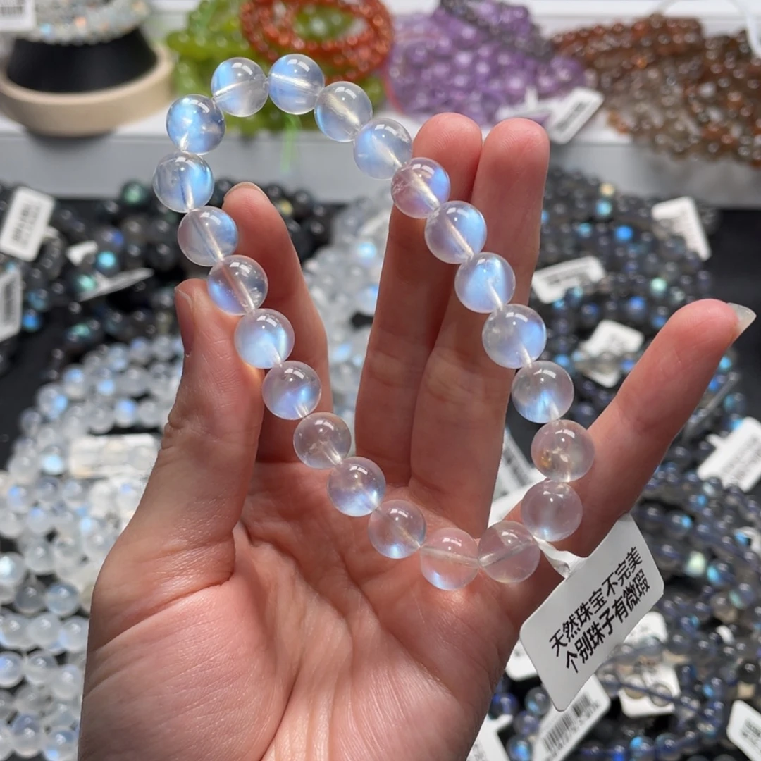 手链未镶嵌长石双面光满光蓝月光9m