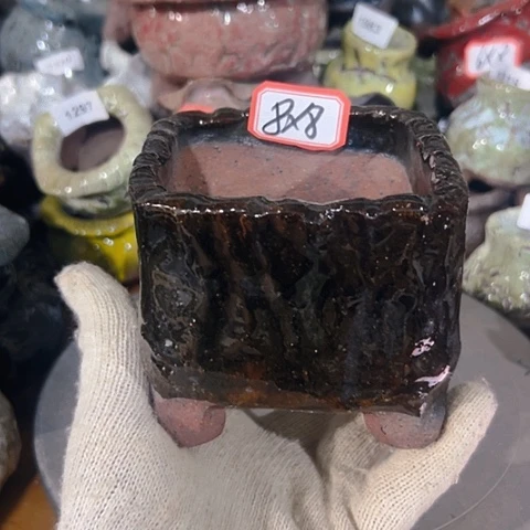 粗陶花盆手工花盆