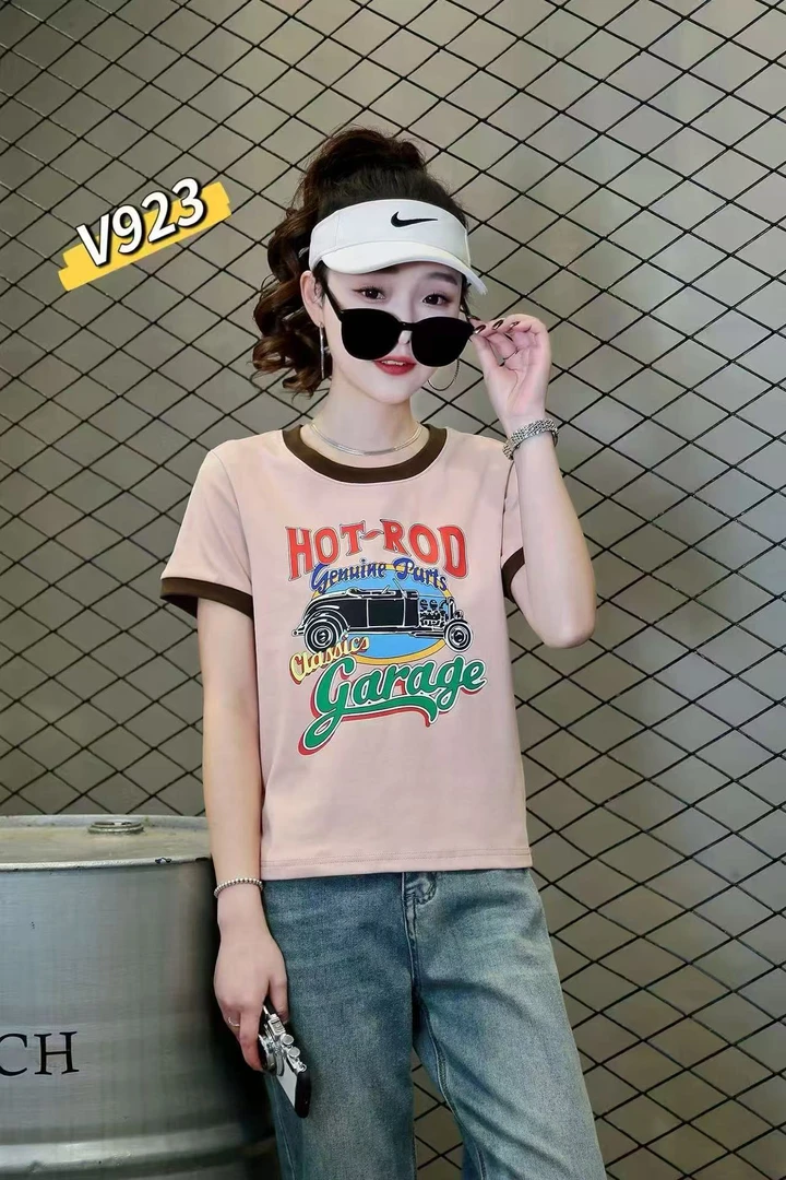 V923（匡婷）洋气撞色T恤
