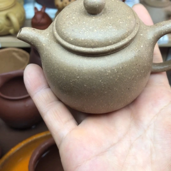 茶壶紫砂青段泥匏尊140豪升左右有瑕疵
