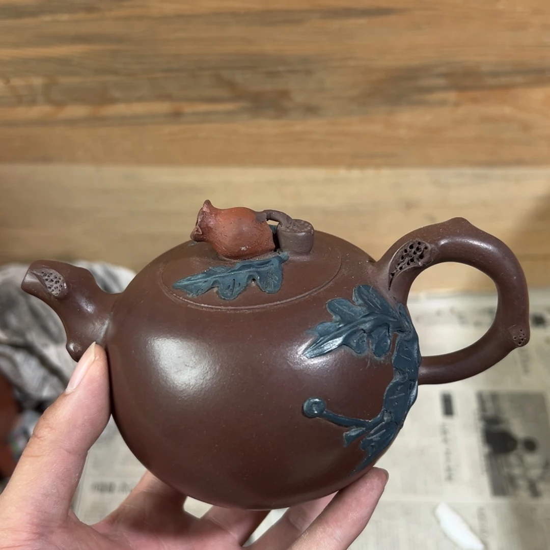 茶壶紫砂老厂紫砂壶一件！