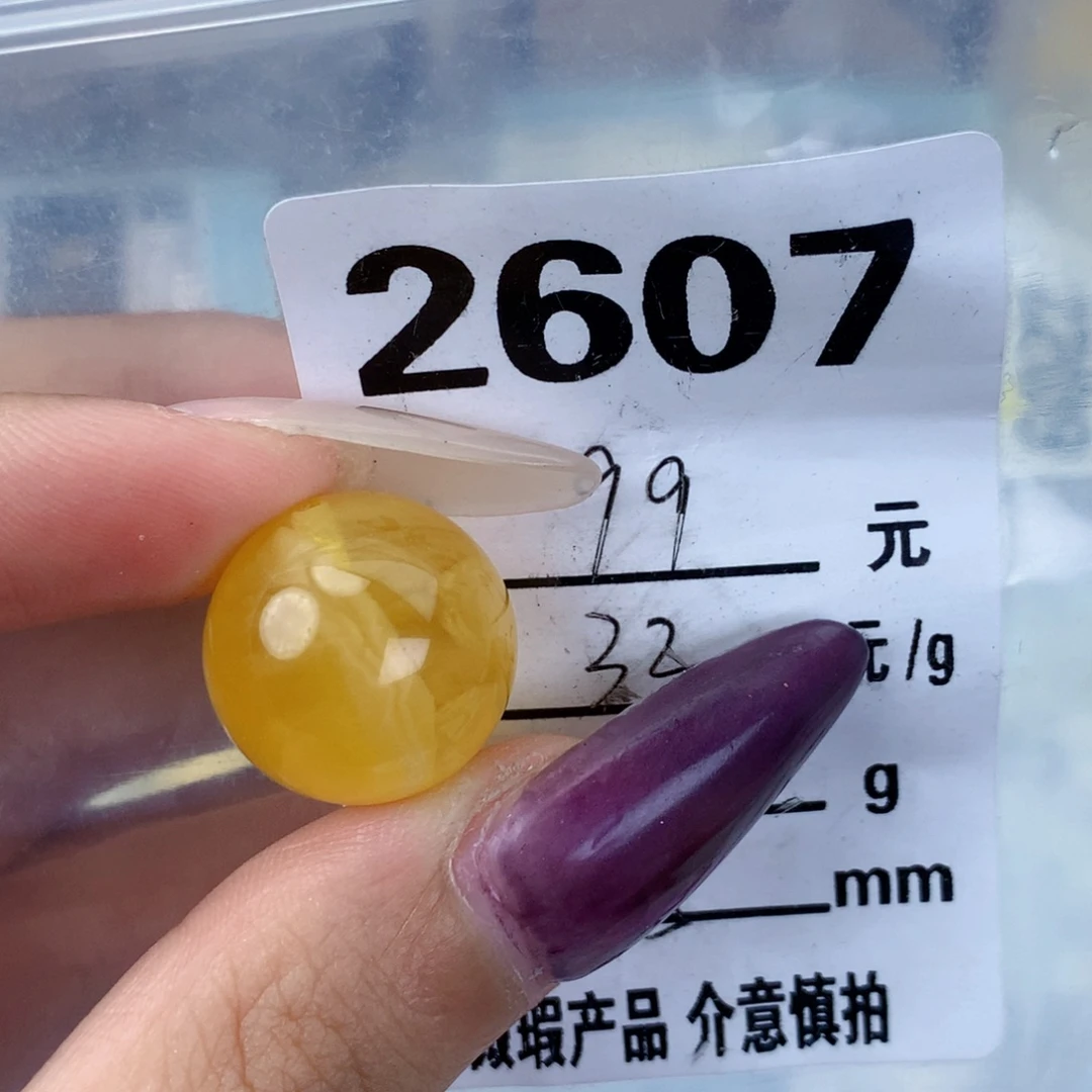 琥珀未镶嵌珠宝奇石17.5植物线
