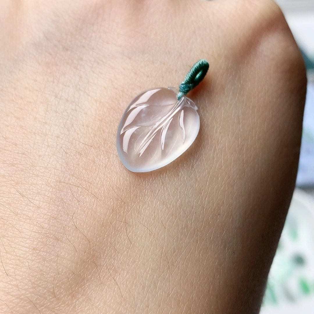 定制翡翠未镶嵌成品树叶