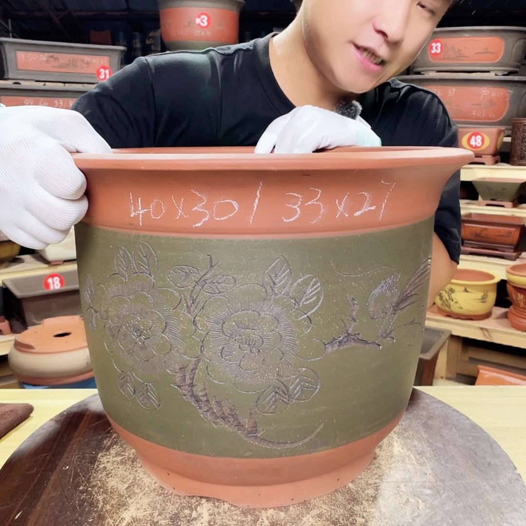 行***人紫砂花盆工厂直发