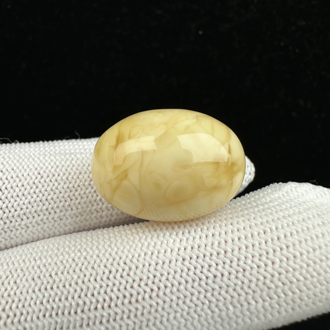 Y8367天然蜜蜡 鸡油黄桶珠 16*22mm抖音基地质检发货