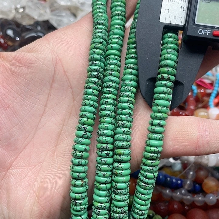 玛瑙/玉髓珠宝半成品未镶嵌一条8.6mm天然松算盘