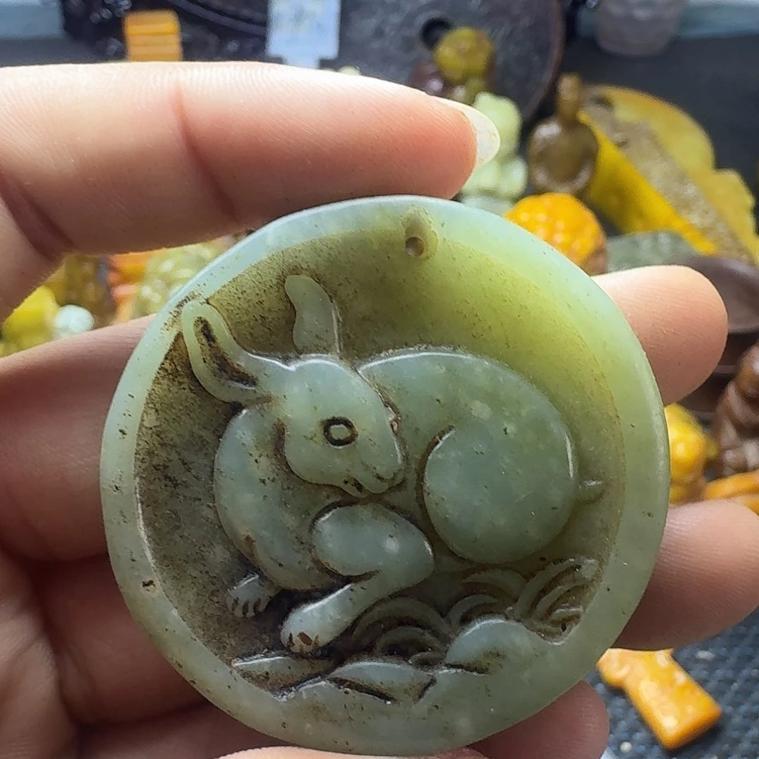 白玉菩提吊坠。。。