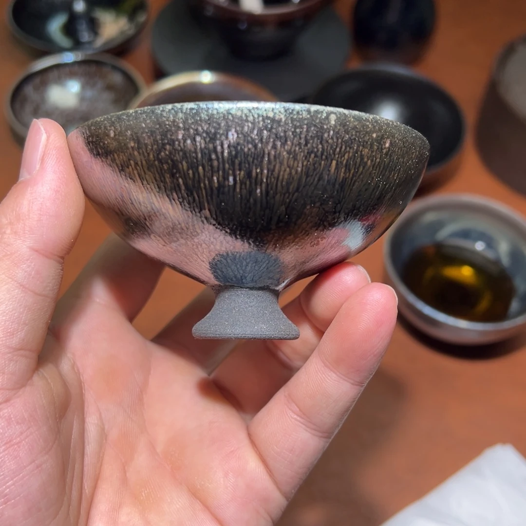 茶盏金丝玉毫电烧主人杯建窑建盏茶盏