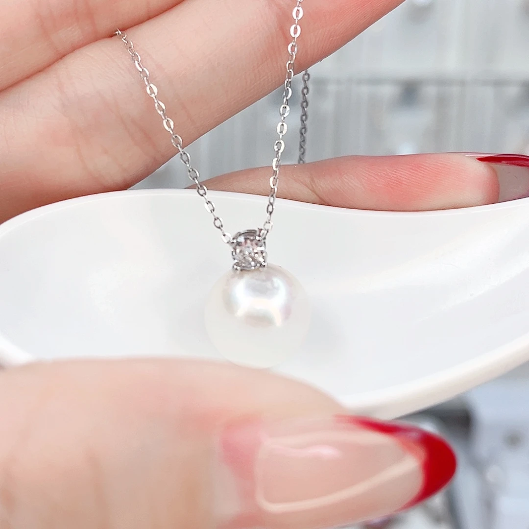 合金淡水珍珠吊坠(赠链)