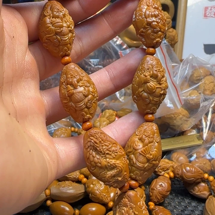 橄榄核手串/手链九龙财神