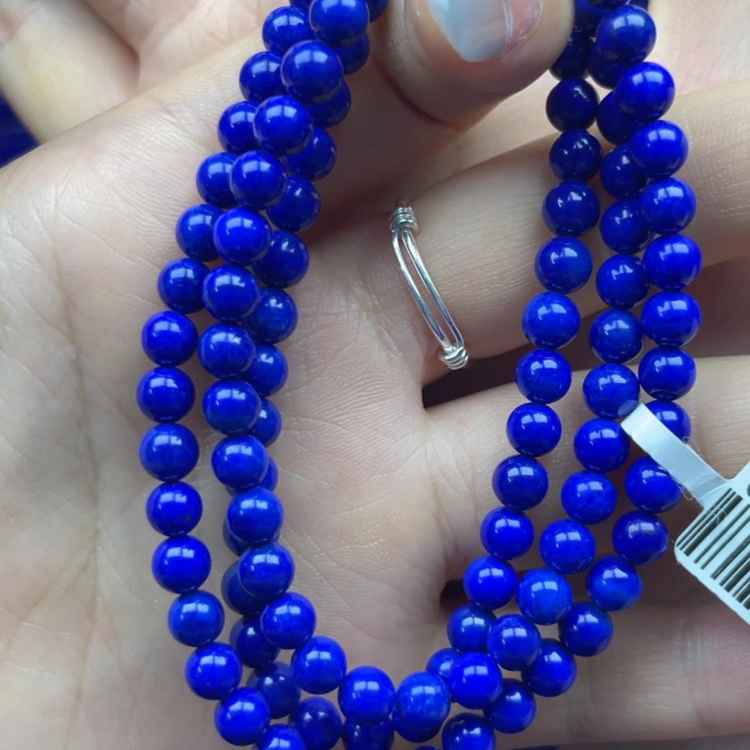 青金石未镶嵌多圈5+