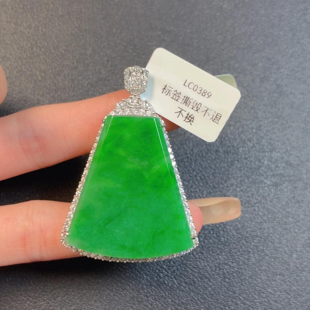 翡翠银S925镶嵌颈饰