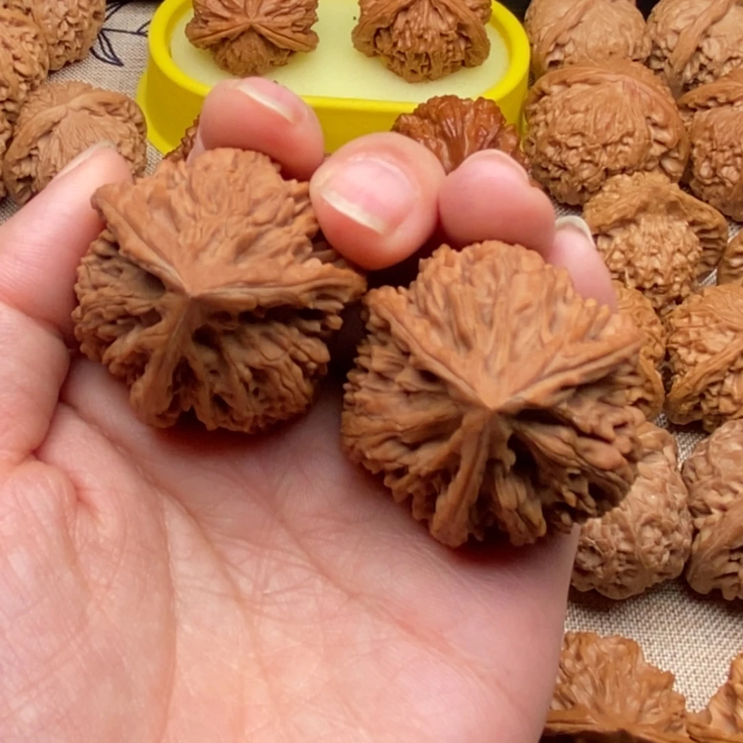 文玩核桃把件文山三棱