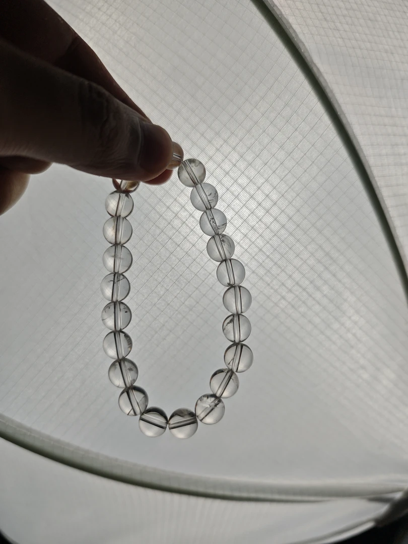 天然白水晶阿赛高透7m东海水晶+