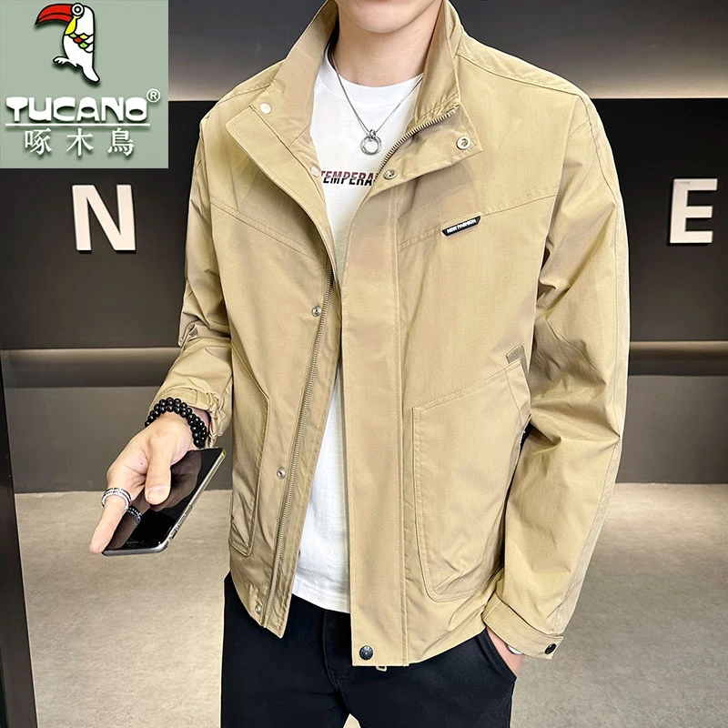 TUCANO/啄木鳥2025春季新款潮流立领男夹克韩版时尚休闲百搭外套