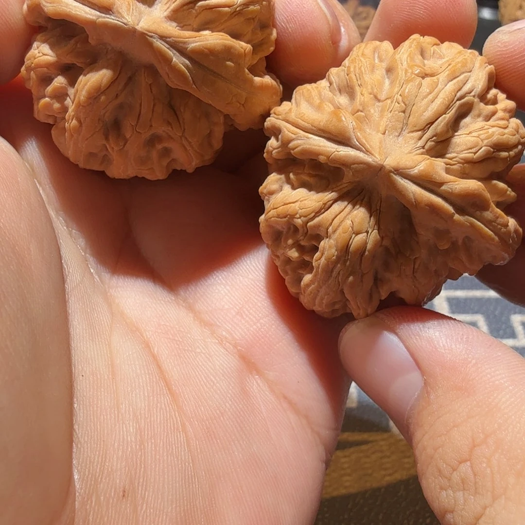 文玩核桃把件果红锦鲤