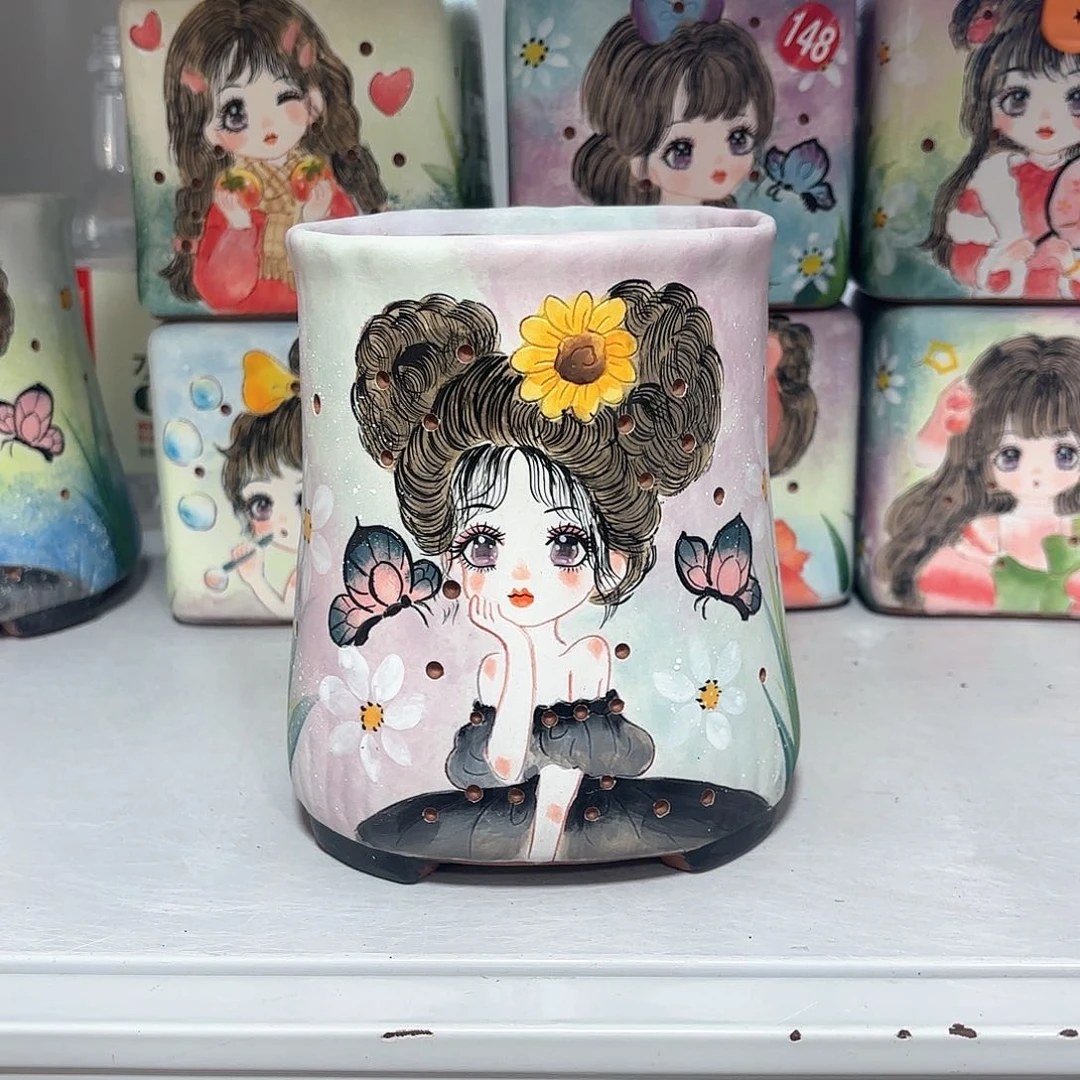 紫砂花盆大****?手工花盆默认微瑕微瑕