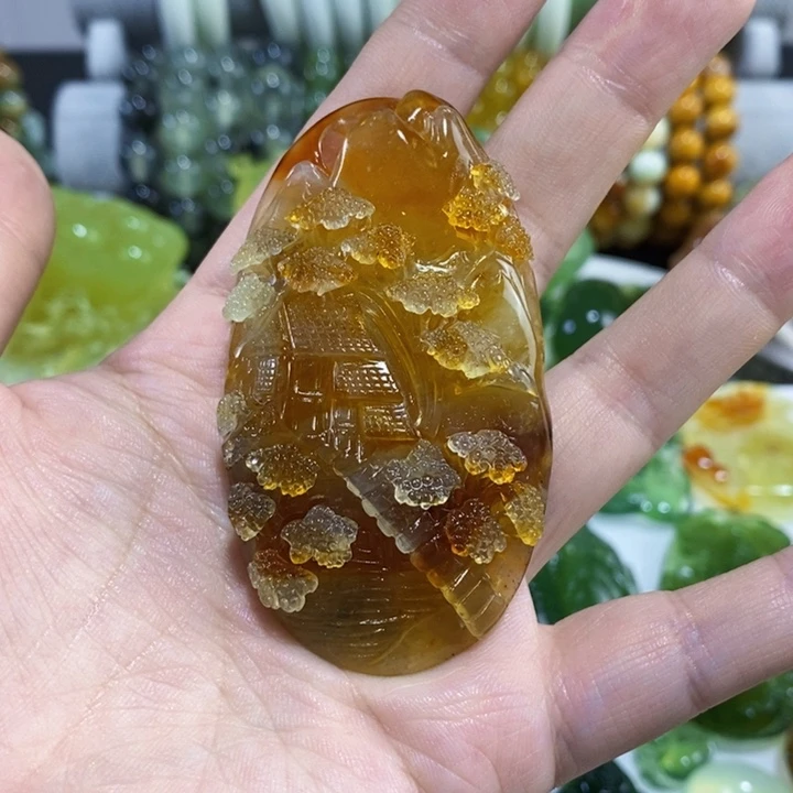 未镶嵌岫玉挂件吊坠