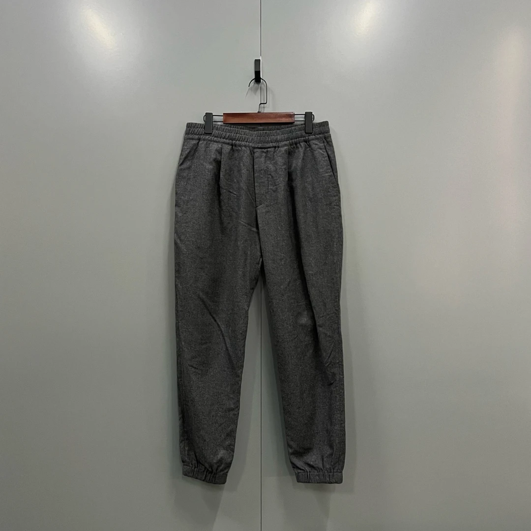 99新 Loro Piana/诺悠翩雅 LP 灰色羊毛长裤 50码/98新/302100