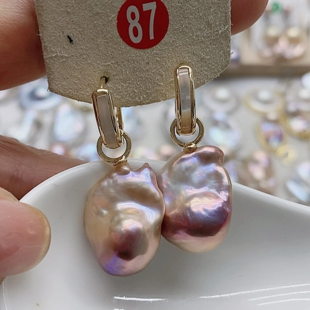 【闪购商品】淡水珍珠耳饰银S925镶嵌