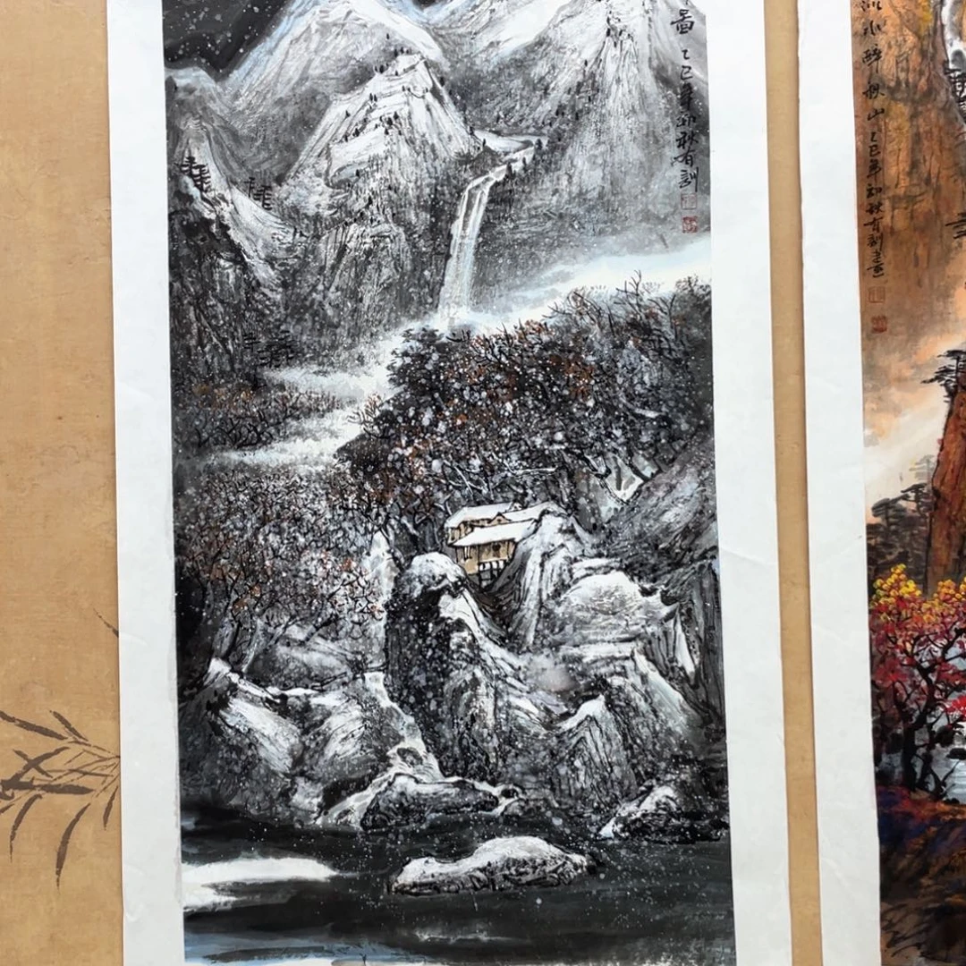 国画手绘国画，精品山水，画心